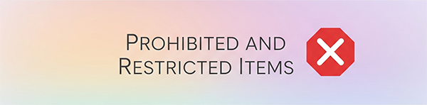 prohibited and restricted items