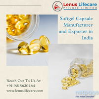 Softgel Capsule Manufacturer and Exporter in India